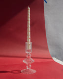Vaso Castiçal Lúmen Médio em Vidro - 9x18cm