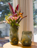 Vaso Olivina Grande em Vidro - 32x18 cm