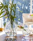 Vaso Decorativo em Murano Transparente 36cm - Edra