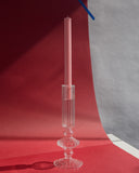 Vela Canelada Rosa Claro - 25cm