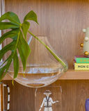 Vaso Decorativo Noema em Murano Transparente – 35 cm