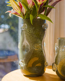 Vaso Olivina Grande em Vidro - 32x18 cm