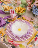 Prato Primavera Violeta em Cerâmica - P