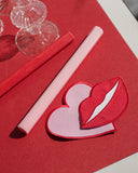 Vela Canelada Rosa Claro - 25cm