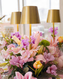 Luminária de Mesa Solenne Metal Dourado - 38cm