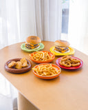 Conjunto para Servir Burger Joy em Cerâmica - 6 Peças