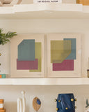 Quadro Acrílico Contemporâneo Color Fuge I - 34x44x5cm