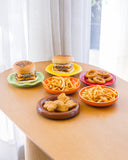 Conjunto para Servir Burger Joy em Cerâmica - 6 Peças