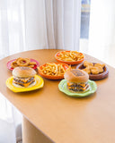 Conjunto para Servir Burger Joy em Cerâmica - 6 Peças
