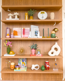 Vaso em Cerâmica Geométrico Grid - 11x23cm