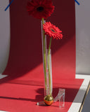 Vaso Pivot Gold - Acrílico - 15x35cm