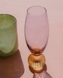 Taça Ravi Bicolor – Lilás e Âmbar – Vidro – 208 ml