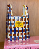 Vaso Decorativo Bolsa Friday Azul e Terracota – 25cm