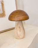 Escultura Cogumelo em Madeira Rustic Forest - 15cm