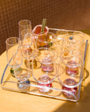 Bandeja Decorativa em Acrílico Transparente Waves - 40cm