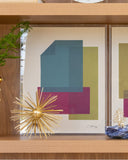 Quadro Acrílico Contemporâneo Color Fuge I - 34x44x5cm