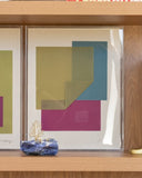 Quadro Acrílico Contemporâneo Color Fuge II - 34x44x5cm