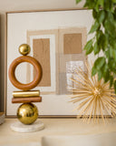 Ouriço Dourado em Metal - 20 cm
