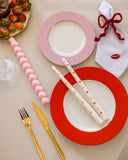 Vela Decorativa Hearts – Rosa Claro – 28 cm