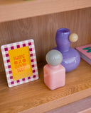 Vaso de Vidro Latch Rosa e Azul