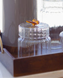 Pote Decorativo Borboleta Solis Âmbar - 650ml - Borosilicato