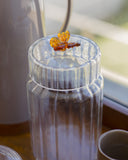 Pote Decorativo Borboleta Solis Âmbar - 1000ml - Borosilicato