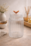 Pote Decorativo Borboleta Solis Âmbar - 1000ml - Borosilicato