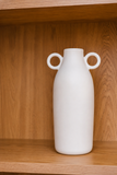 Vaso Ânfora em Cerâmica Off-White M  - 27x15 cm