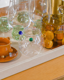 Vasinho Transparente de Vidro “Ponto das Cores” - 9x8cm