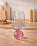 Taça Transparente Bubble Glass Pink - 540ml