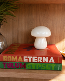Escultura Cogumelo Cream M - 13x12 cm