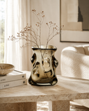 Vaso Decorativo de Vidro Fumê - 22x16 cm