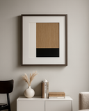 Quadro Abstrato Geométrico em Moldura