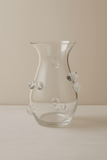 Vaso de Vidro Incolor com Aplicações – 26 cm