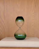 Ampulheta Decorativa em Vidro Degradê Verde 30 Minutos