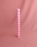 Vela Decorativa Hearts – Rosa Claro – 28 cm