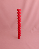 Vela Decorativa Hearts – Vermelha – 28 cm