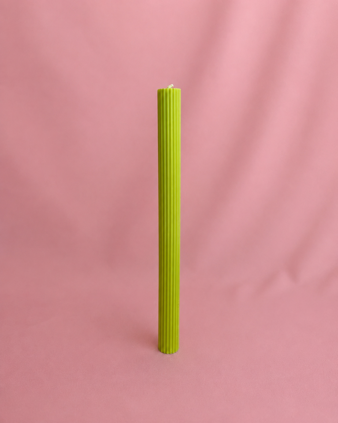 Vela Canelada Verde Citrus - 25cm