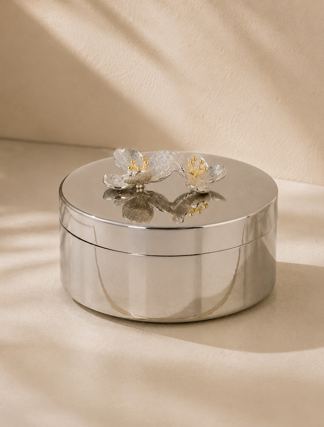 Caixa Decorativa Blossom Prata