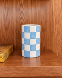 Vaso Urban Chess Pequeno em Cerâmica - Azul