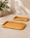 Dupla de Bandejas em Madeira Essence Wood