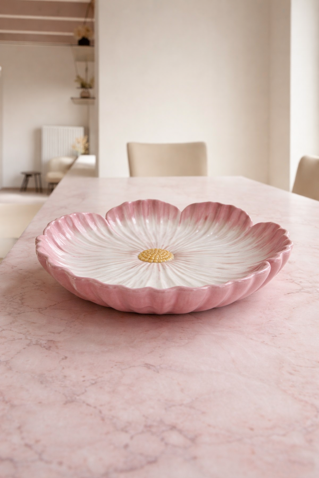 Boleira Flor de Aurora em Cerâmica - 27cm