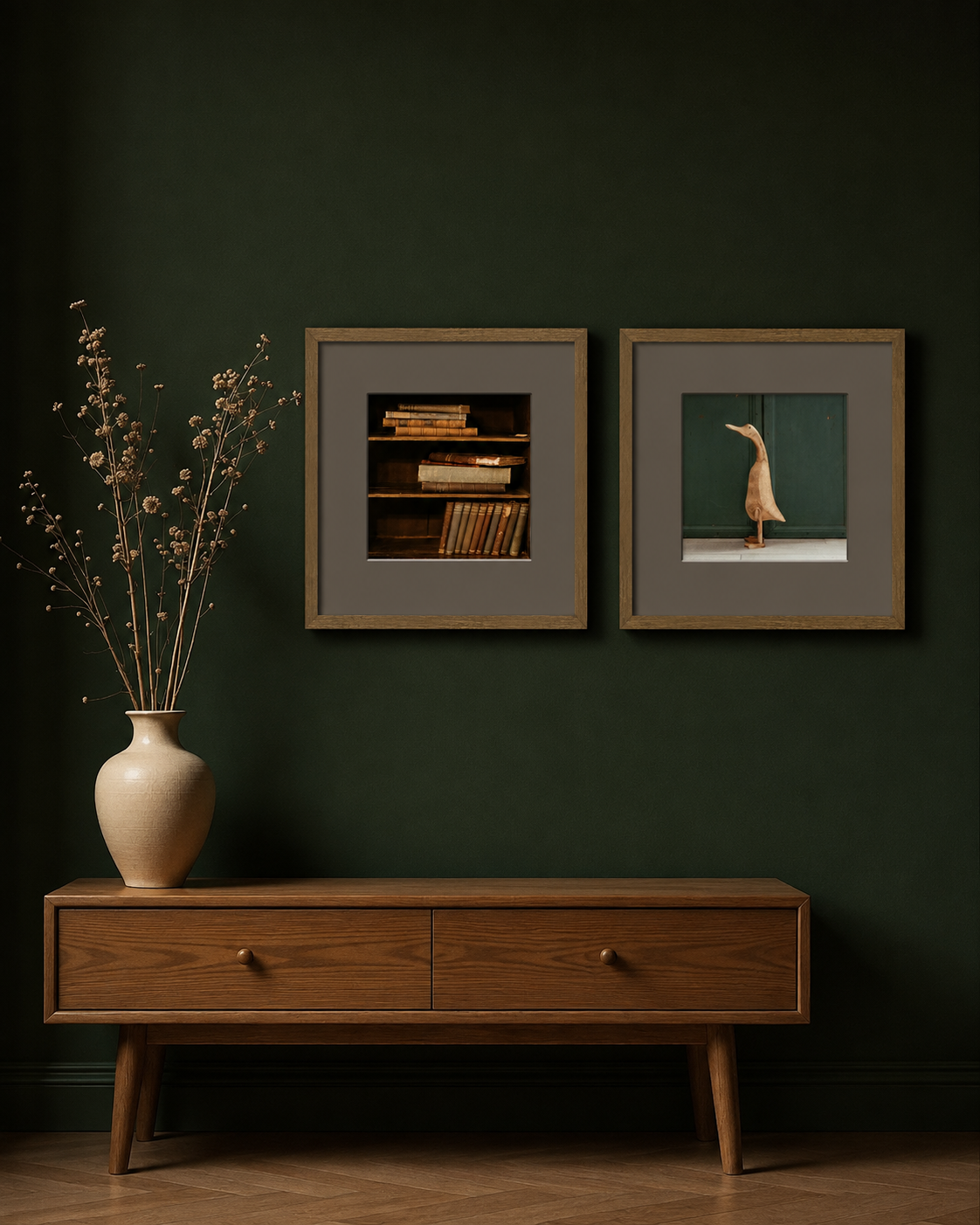 Quadro Decorativo Margem - 33x33cm