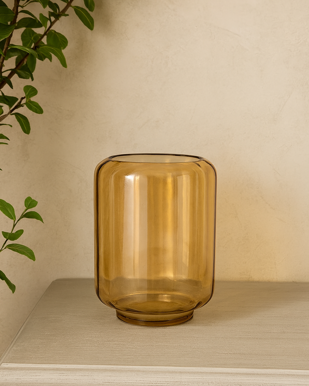 Vaso em Vidro Ambar