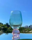 Conjunto 4 Taças Colors Verde com Rosa 390ml