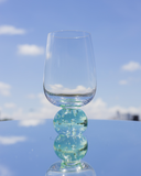 Taça Transparente Bubble Glass Verde - 540ml