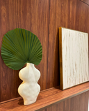 Vaso White em Cerâmica  - 38 x 20 x 7 cm