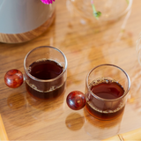 Dupla Mini Canecas de Vidro com Alças Acácia