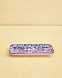 Travessa Decorativa Estampada Ciary – Azul e Branco