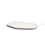 Bandeja Orgânica Bege em Cerâmica - 30x21 cm